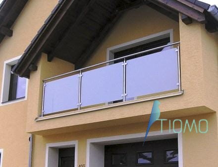 Balustrada szklana szkło mleczne